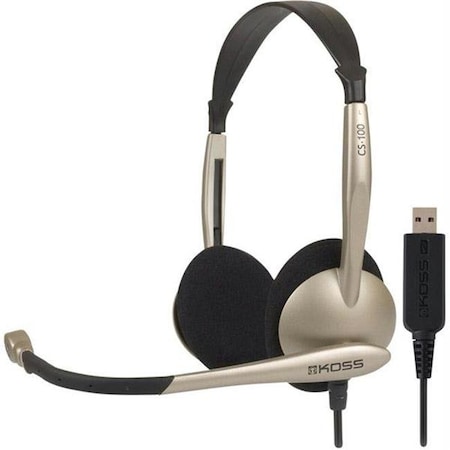 Virtual USB Communication Headset CS100 with Noise Reduction Microphone - VI59410